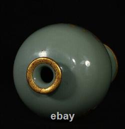 Chinese Song dynasty Ru kiln Porcelain Gilded Handmade Vases 80039