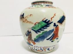 Chinese antique Kangxi period (1661-1722) Wucai porcelains vase 100% Guarantee