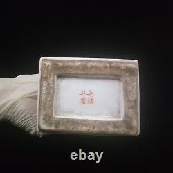 Chinese antique hand painted Guangxu mark porcelain vase