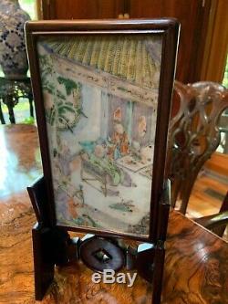 Chinese antique small porcelain on stand