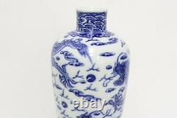 Chinese fine blue and white porcelain vase