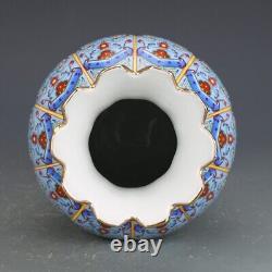 Chinese old Porcelain Color Enamel Painted decorative pattern Vase