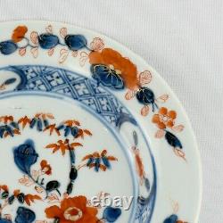 Chinese porcelain deep plate Imari decoration depicting flowers, Kangxi Period