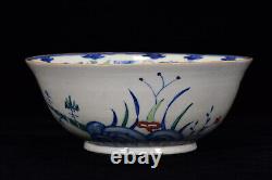 Collectable Art Chinese Hand Painting Dou Polychrome Porcelain kylin Bowl