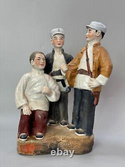 Collectable Art Handmade Cultural Revolution Porcelain composite person