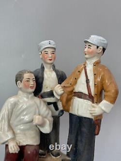 Collectable Art Handmade Cultural Revolution Porcelain composite person