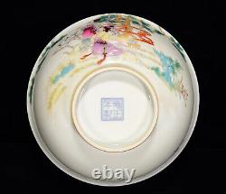 Collectable Art Handmade Painting Famille Rose Porcelain Figure Bowl