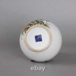 Collectable Art Handmade Painting Famille Rose Porcelain Flowers Calabash Vase