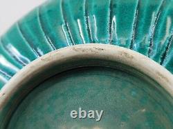 Collectible Chinese Green Glaze Deer Head Porcelain Vase