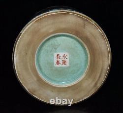 Delicate Chinese Hand Painting Famille Rose Porcelain Lion Brush Pot