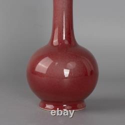 Delicate Chinese Hand Painting Red Glaze Porcelain Vase