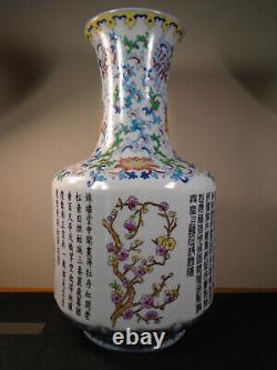 EXTREMELY RARE Antique Chinese PORCELAIN Flower Vase FOUR SEASONS Dynasty