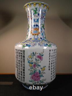 EXTREMELY RARE Antique Chinese PORCELAIN Flower Vase FOUR SEASONS Dynasty