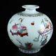 Exquisite Old Chinese Porcelain Color Hand Painted Bogu Pattern Vase 8026