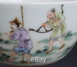 Exquisite Pairs of Chinese Antique Famille Rose Porcelain Marked YongZheng FA062