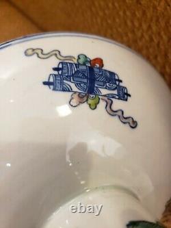Fine Chinese Contrasting Color DOUCAI Porcelain Plate