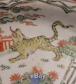 Fine KANGXI Style early 19th century Chinese Porcelain Charger With Report