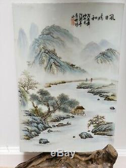 Fine Old Chinese Porcelain Famille Plaque