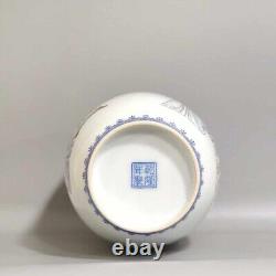 Fine Rare Qing Dynasty Chinese Porcelain Famille Rose Characters Poetry Vase