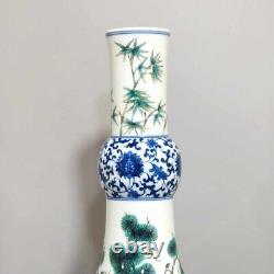 Fine Rare Qing Dynasty Chinese Porcelain Famille Rose Song Zhu Mei Flower Vase