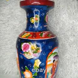 Handmade Old Chinese Porcelain Vase Vintage. Large Size For Decoration
