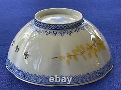 Jingdezhen Art Eggshell Chinese Porcelain Bowl Qianlong Era Painted Home Design