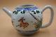 Kangxi (1662-1722) Antique Chinese Porcelain Hand Painted Teapot