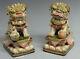 Large Pair Chinese Guardian Lions Feng Shui Fu Dog Ceramic Porcelain Statue