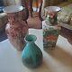 Lot Of 3 Chinese 20 Th Century Vase Per-owned