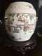 Large 19th C Chinese Antique Porcelain Famille Rose Jar Tongzhi Mark And Period