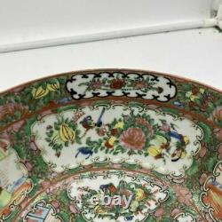 Large 19th C Fine Antique Chinese Famille Rose Medallion Porcelain 10 Bowl