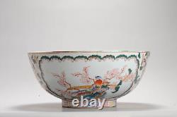 Large 35.2 cm Chinese Porcelain bowl PROC PERIOD 20th c. Fencai