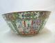 Large Famille Rose Chinese Canton 15 3/4 Porcelain Punch Bowl