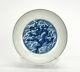 Large Fine Superb Chinese Blue And White Dragon Porcelain Plate
