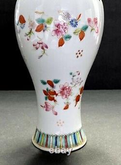 Lot of (2) Antique Chinese Republic Period Famille Rose Vase SIGNED/MARKED