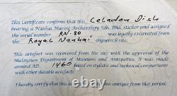 Ming Dynasty Celadon Dish Royal Nanhai Shipwreck c 1460 with Certification
