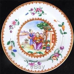 N700 Antique Chinese Qing Qianlong Famille Rose Porcelain Plate