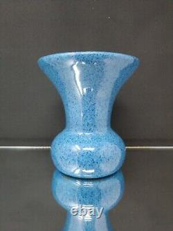 NEAR MINT 5 Monochrome Vase Robin's Egg Blue Qing ANTIQUE Chinese Pottery