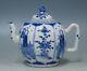 @ Near Perfect @ Antique 19th C Chinese Porcelain Blue & White Export Teapot