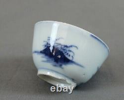 Nanking Chinese Shipwreck Cargo Pagoda Riverscape Tea Bowl and Saucer c1750