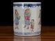 Nice Collectable Art Handmade Painting Famille Rose Porcelain Figure Brush Pot