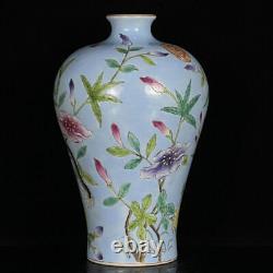Old Chinese Antiques Pastel Porcelain Dragon Pattern Vase