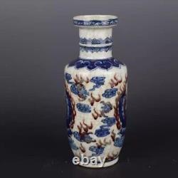 Old Chinese porcelain color Painted Guanyin Buddha vase 459