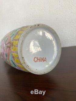 Old Straits Chinese Porcelain Vase Nyonyaware Authentic Republic Phoenix Peony