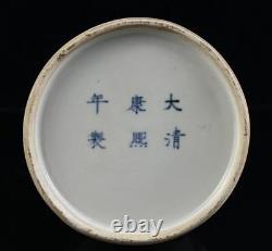 Old Underglaze Red Chinese Porcelain Vase Kangxi Marked St1342