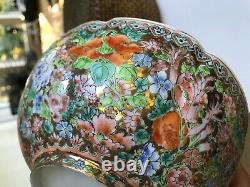PRoC Period Chinese Porcelain Jingdezhen Eggshell Bowl Millefleur Marked