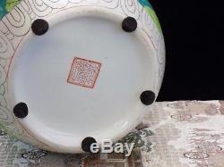 Pair Of 10 Vintage Chinese Cabbage Porcelain Ginger Jar / Vase