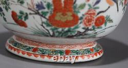 Pair Of Exceptional Antique Chinese Famille Verte Kangxi Era Porcelain Pots