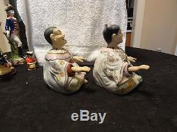 Pair Of OLD Chinese Nodder Figurines No Damage & Very Rare Set