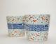 Pair Of Chinese Blue And White Ribbon Famile Rose Bat Cloud Porcelain Flower Pot
